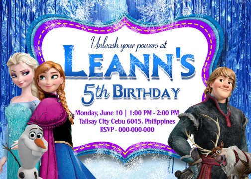 Frozen 2 Birthday Invitation, Frozen 2 party, Frozen Printable, Free ...